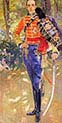 King Alfonso the thirteenth in a Hussar's Uniform
